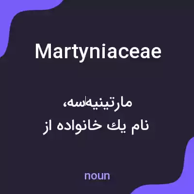 معنی martyniaceae به فارسی معنی martyniaceae به فارسی