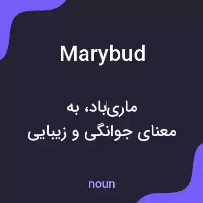 معنی marybud به فارسی معنی marybud به فارسی