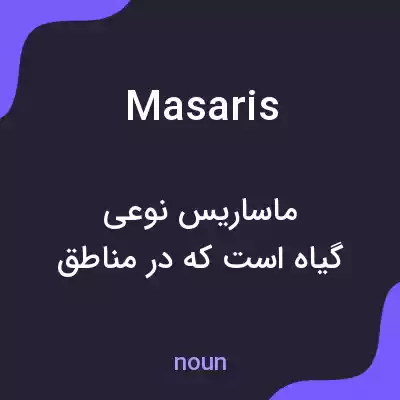 معنی masaris به فارسی معنی masaris به فارسی