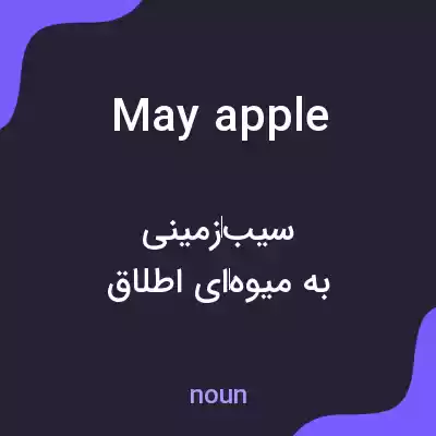 معنی may apple به فارسی معنی may apple به فارسی