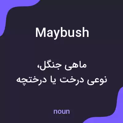 معنی maybush به فارسی معنی maybush به فارسی