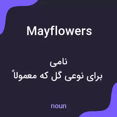 معنی mayflowers به فارسی معنی mayflowers به فارسی