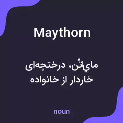 معنی maythorn به فارسی معنی maythorn به فارسی