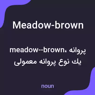 معنی meadow-brown به فارسی