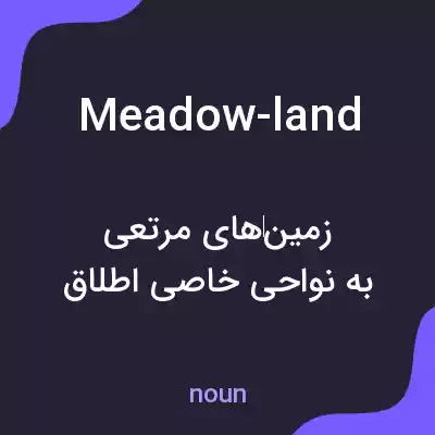 معنی meadow-land به فارسی معنی meadow-land به فارسی