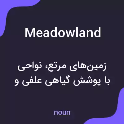 معنی meadowland به فارسی معنی meadowland به فارسی