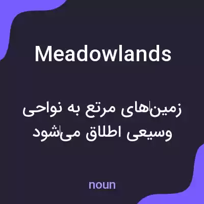 معنی meadowlands به فارسی معنی meadowlands به فارسی