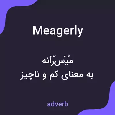 معنی meagerly به فارسی معنی meagerly به فارسی