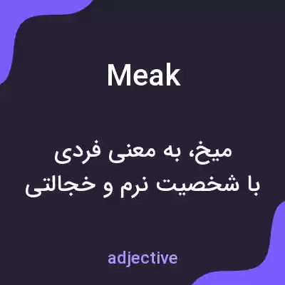 معنی meak به فارسی معنی meak به فارسی
