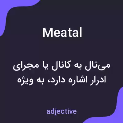 معنی meatal به فارسی معنی meatal به فارسی