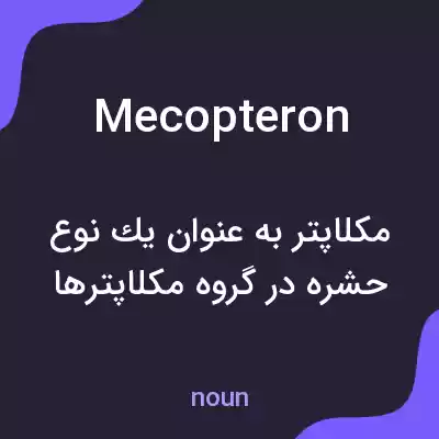 معنی mecopteron به فارسی معنی mecopteron به فارسی