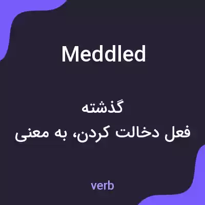 معنی meddled به فارسی معنی meddled به فارسی