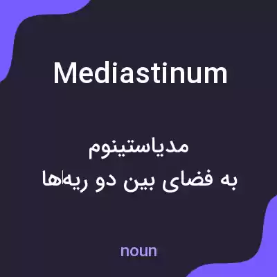 معنی mediastinum به فارسی معنی mediastinum به فارسی