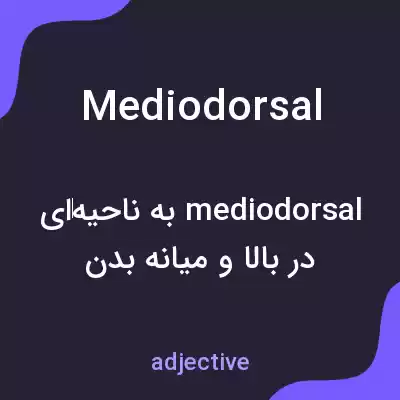 معنی mediodorsal به فارسی معنی mediodorsal به فارسی