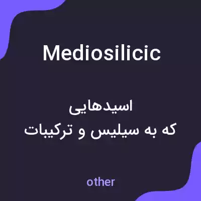معنی mediosilicic به فارسی معنی mediosilicic به فارسی