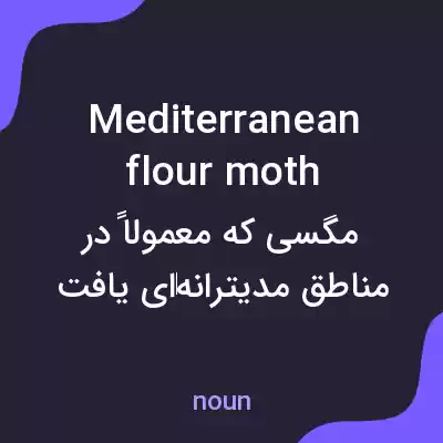 معنی mediterranean flour moth به فارسی معنی mediterranean flour moth به فارسی