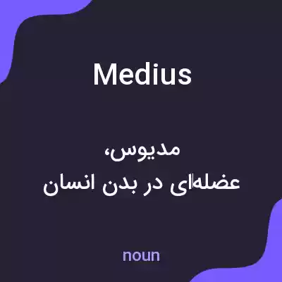 معنی medius به فارسی معنی medius به فارسی