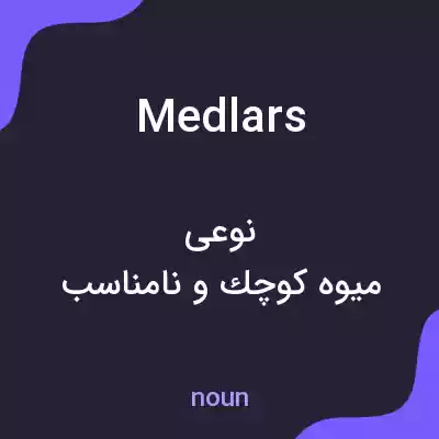 معنی medlars به فارسی معنی medlars به فارسی