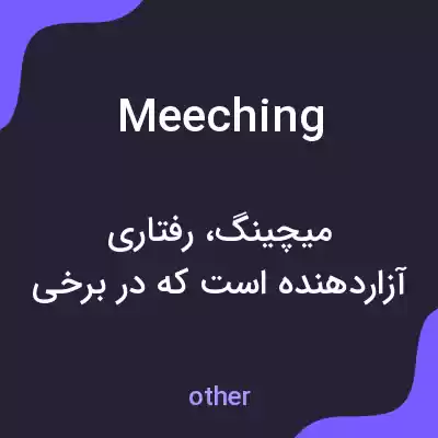معنی meeching به فارسی معنی meeching به فارسی
