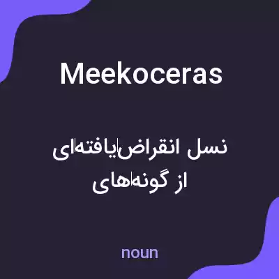 معنی meekoceras به فارسی معنی meekoceras به فارسی