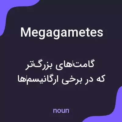 معنی megagametes به فارسی معنی megagametes به فارسی
