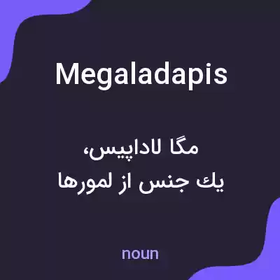 معنی megaladapis به فارسی معنی megaladapis به فارسی