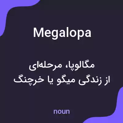 معنی megalopa به فارسی معنی megalopa به فارسی