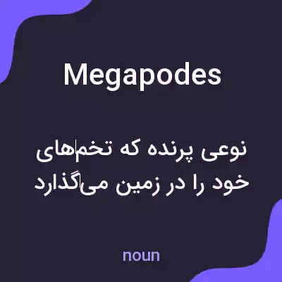معنی megapodes به فارسی معنی megapodes به فارسی
