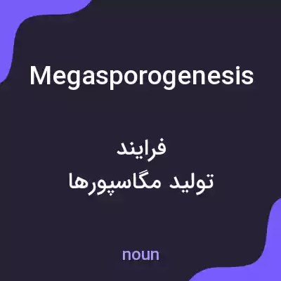 معنی megasporogenesis به فارسی معنی megasporogenesis به فارسی