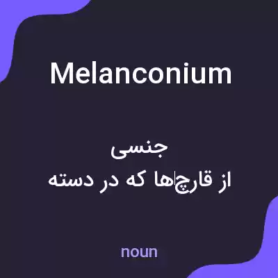 معنی melanconium به فارسی معنی melanconium به فارسی
