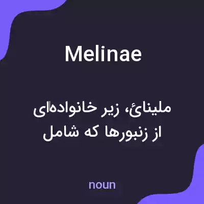 معنی melinae به فارسی معنی melinae به فارسی