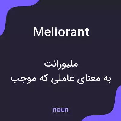 معنی meliorant به فارسی معنی meliorant به فارسی