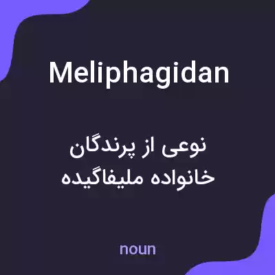 معنی meliphagidan به فارسی معنی meliphagidan به فارسی