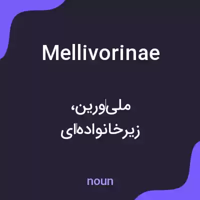 معنی mellivorinae به فارسی معنی mellivorinae به فارسی