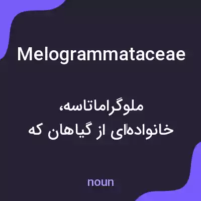 معنی melogrammataceae به فارسی معنی melogrammataceae به فارسی