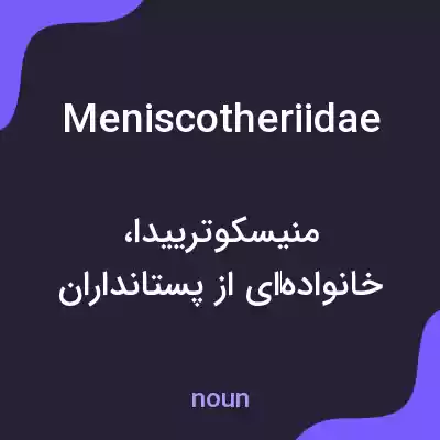 معنی meniscotheriidae به فارسی معنی meniscotheriidae به فارسی