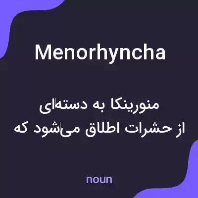 معنی menorhyncha به فارسی معنی menorhyncha به فارسی