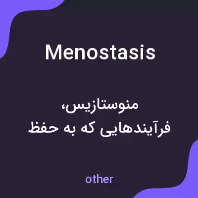 معنی menostasis به فارسی معنی menostasis به فارسی