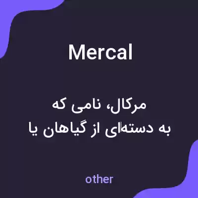 معنی mercal به فارسی معنی mercal به فارسی