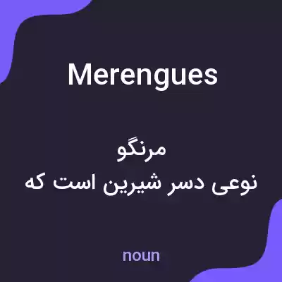 معنی merengues به فارسی معنی merengues به فارسی