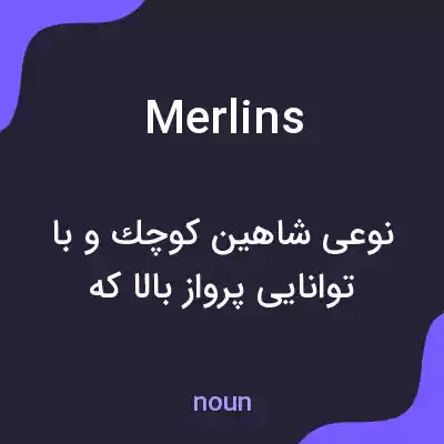معنی merlins به فارسی معنی merlins به فارسی