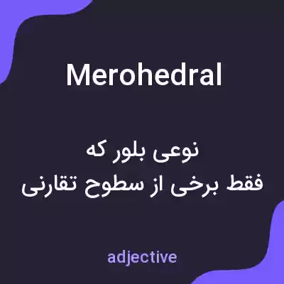 معنی merohedral به فارسی معنی merohedral به فارسی