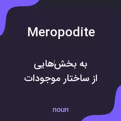 معنی meropodite به فارسی معنی meropodite به فارسی