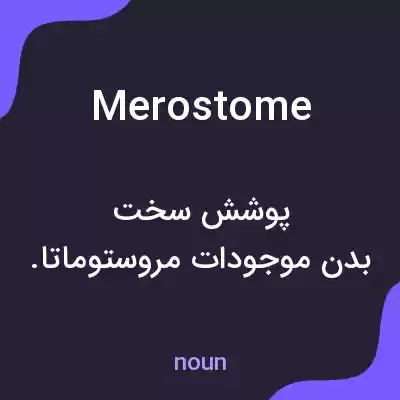 معنی merostome به فارسی معنی merostome به فارسی