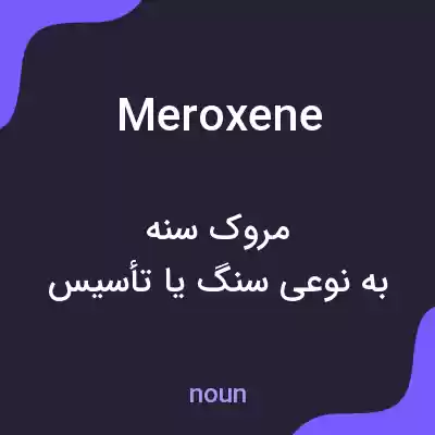 معنی meroxene به فارسی معنی meroxene به فارسی