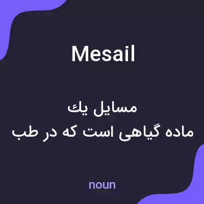 معنی mesail به فارسی معنی mesail به فارسی