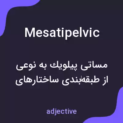 معنی mesatipelvic به فارسی معنی mesatipelvic به فارسی