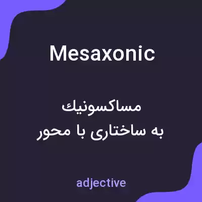معنی mesaxonic به فارسی معنی mesaxonic به فارسی