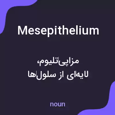 معنی mesepithelium به فارسی معنی mesepithelium به فارسی