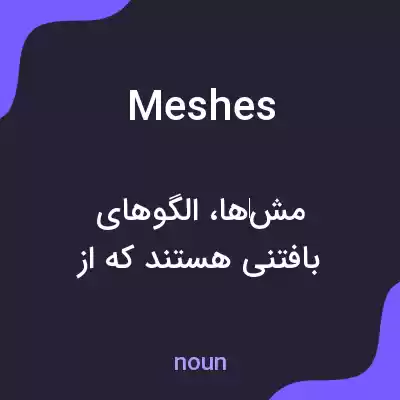 معنی meshes به فارسی
